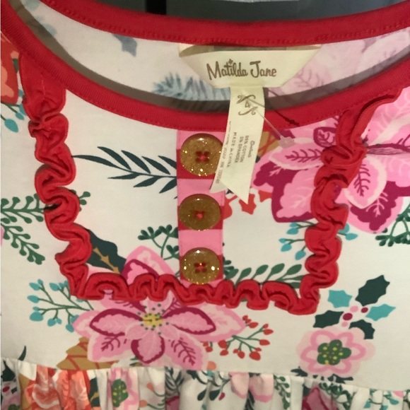 Matilda Jane Floral Dress with Ruffle Trim - Picture 3 of 5